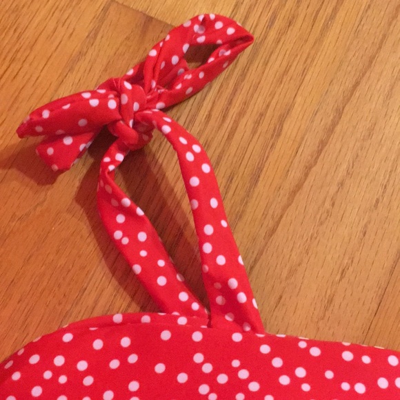 Red Polka Dot Bikini - Picture 3 of 4